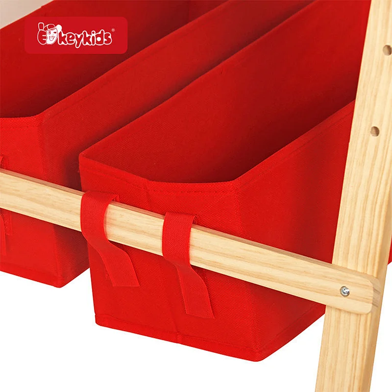 Double-Sided Adjustable Chalkboard & Whiteboard Wooden Easel for Kids W12B275